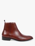 Jones Bootmaker Flaxen Leather Ankle Boots, Chestnut