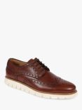 Jones Bootmaker London City Leather Lace Up Brogues, Chestnut