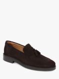 Jones Bootmaker Rogan Suede Tassel Loafers, Brown