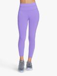 Skechers Go Walk Wear High Waisted 7/8 Gym Leggings, Neon Pink/Purple