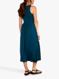 Bshirt Gathered High Neck Racer Back Dress, Teal