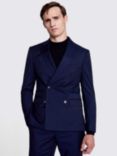 Moss Slim Fit Double Breast Suit Jacket, Blue