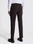 Moss X DKNY Wool Blend Slim Fit Suit Trousers, Brown