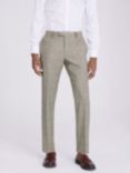 Moss Tailored Fit Check Suit Trousers, Beige