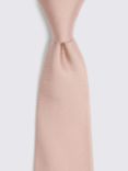 Moss Silk Semi Plain Tie, Pink