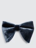 Moss Velvet Bow Tie, Blue