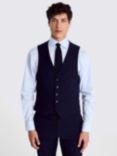 Moss X DKNY Wool Blend Slim Fit Waistcoat, Blue