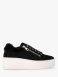 Carvela Connected Suede Quilted Zip Chunky Trainers