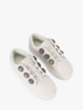 Kurt Geiger London Kids' Mini Laney Octavia Trainers, Natural Putty