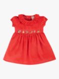 Frugi Baby Amilie Party Dress, True Red