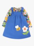 Frugi Baby Polly Pinafore and Long Sleeve Top Set