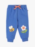 Frugi Baby Organic Cotton Character Crawler Joggers, Blue