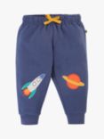 Frugi Baby Organic Cotton Character Crawler Joggers, Navy