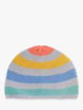 Frugi Baby Harlen Knitted Hat, Grey/Multi