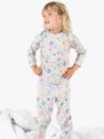 Frugi Kids' Howie Pyjamas, Grey/Multi