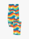 Frugi Kids' Cosy Leggings, Blue/Multi