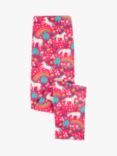 Frugi Kids' Libby Wild Horses Leggings, Pink