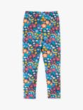 Frugi Baby Libby Winter Hedger Leggings, Blue/Multi