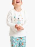 Frugi Kids' Alana Pyjamas, White/Multi