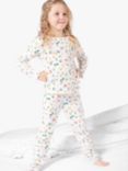 Frugi Kids' Lettuce Pyjamas, White/Multi