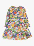 Frugi Kids' Sofia Skater Dress, Retro Happy