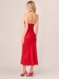 Adrianna Papell Foil Woven Midi Dress, Red