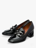 Ravel Tweed Heeled Loafers, Black