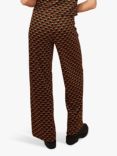 Traffic People Zelda Clock Work Straight Leg Trousers, Orange