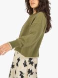 Traffic People Millie Wool Cashmere Blend Jumper, Green