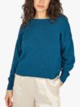 Traffic People Millie Wool Cashmere Blend Jumper, Blue