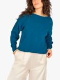 Traffic People Millie Wool Cashmere Blend Jumper, Blue