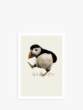 Art File Puffin Greetings Card