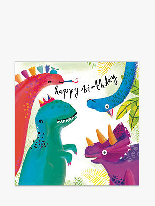 Woodmansterne Dinosaurs Happy Birthday Card
