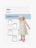 Simplicity Toddlers' Dresses and Hat Sewing Pattern, S9126AA