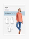Simplicity Women's Button Front Shirt Sewing Pattern, S9106