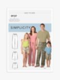 Simplicity Child's Teens' and Adults' Lounge Pants and Shorts Sewing Pattern, S9127A