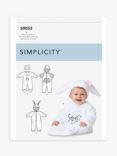 Simplicity Babies' Jumpsuit and Hats Sewing Pattern, S9053A