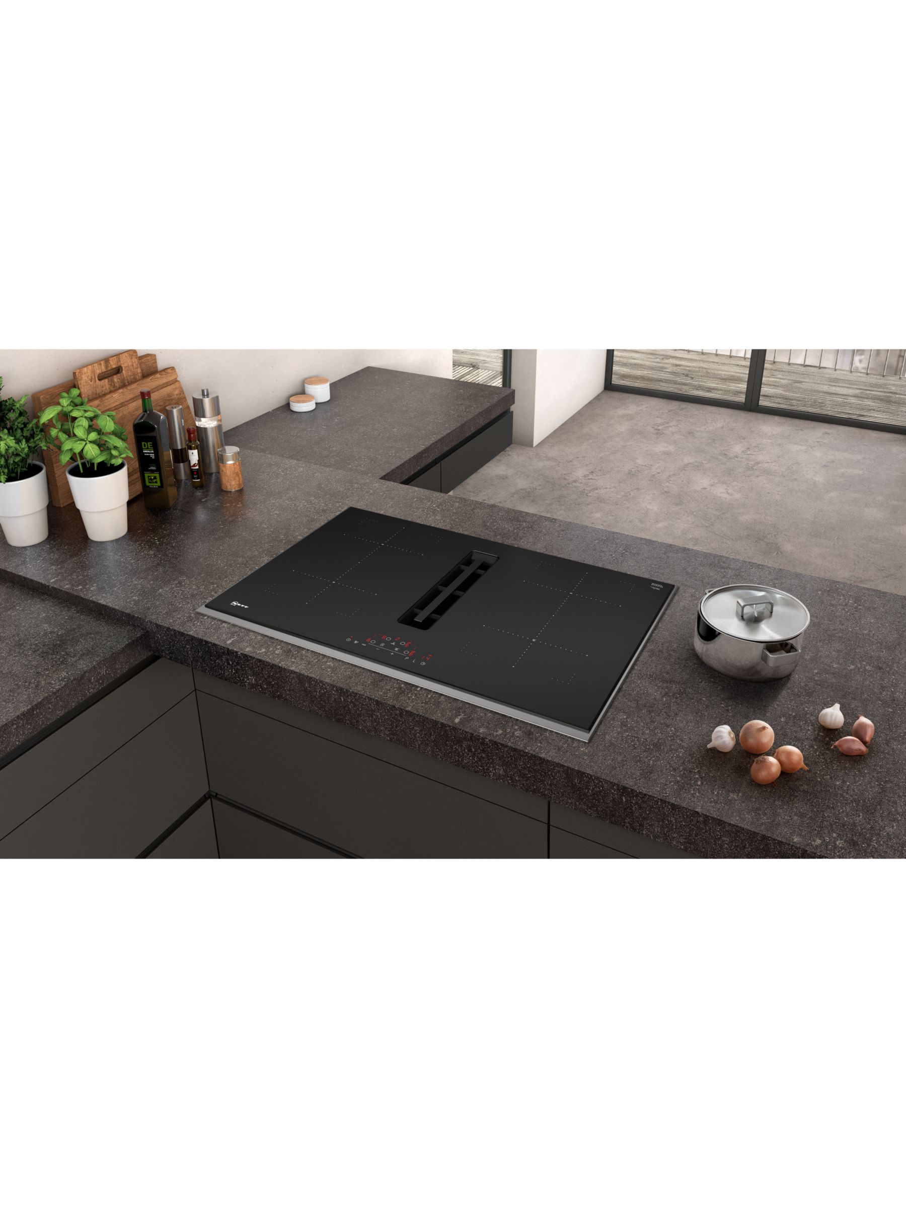 Neff induction hob with downdraft deals extractor