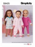 Simplicity SS9425OS Doll Clothes Sewing Pattern