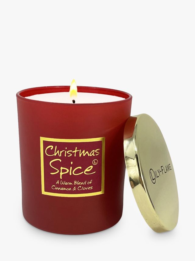 Lily-flame Christmas Spice Jar Scented Candle, 230g