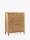 Julian Bowen Cotswold 6 Drawer Chest, Natural