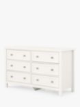 Julian Bowen Maine 6 Drawer Wide Chest, White