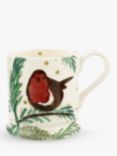 Emma Bridgewater Spruce Robin Half Pint Mug, 300ml, Green/Multi
