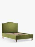 John Lewis Charlotte Upholstered Bed Frame, King Size, Deep Velvet Olive