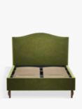 John Lewis Charlotte Upholstered Bed Frame, King Size, Deep Velvet Olive