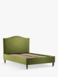 John Lewis Charlotte Upholstered Bed Frame, Double, Deep Velvet Olive