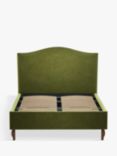 John Lewis Charlotte Upholstered Bed Frame, Double, Deep Velvet Olive