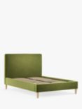 John Lewis Emily Upholstered Bed Frame, King Size, Deep Velvet Olive