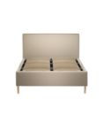 John Lewis Emily 2 Drawer Storage Upholstered Bed Frame, Double, Brushed Tweed Beige