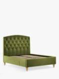 John Lewis Rouen 2 Drawer Storage Upholstered Bed Frame, Double, Deep Velvet Olive